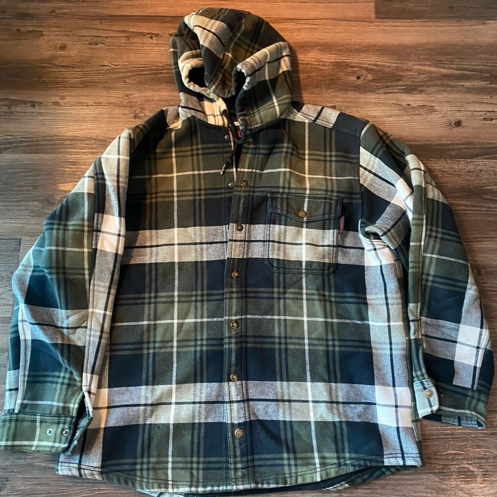 Wolverine fleece button hoodie